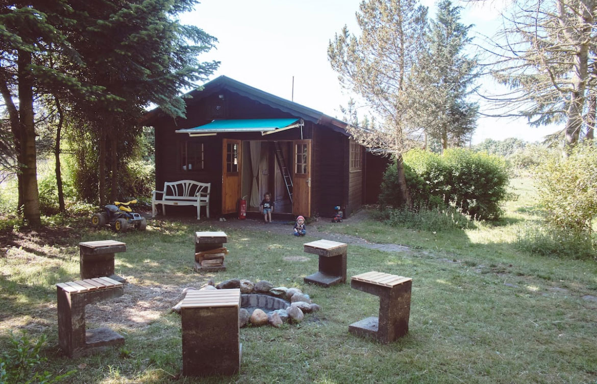 Das Holzhaus im Grünen